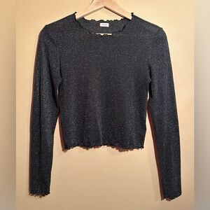 sunday best sparkly crop top